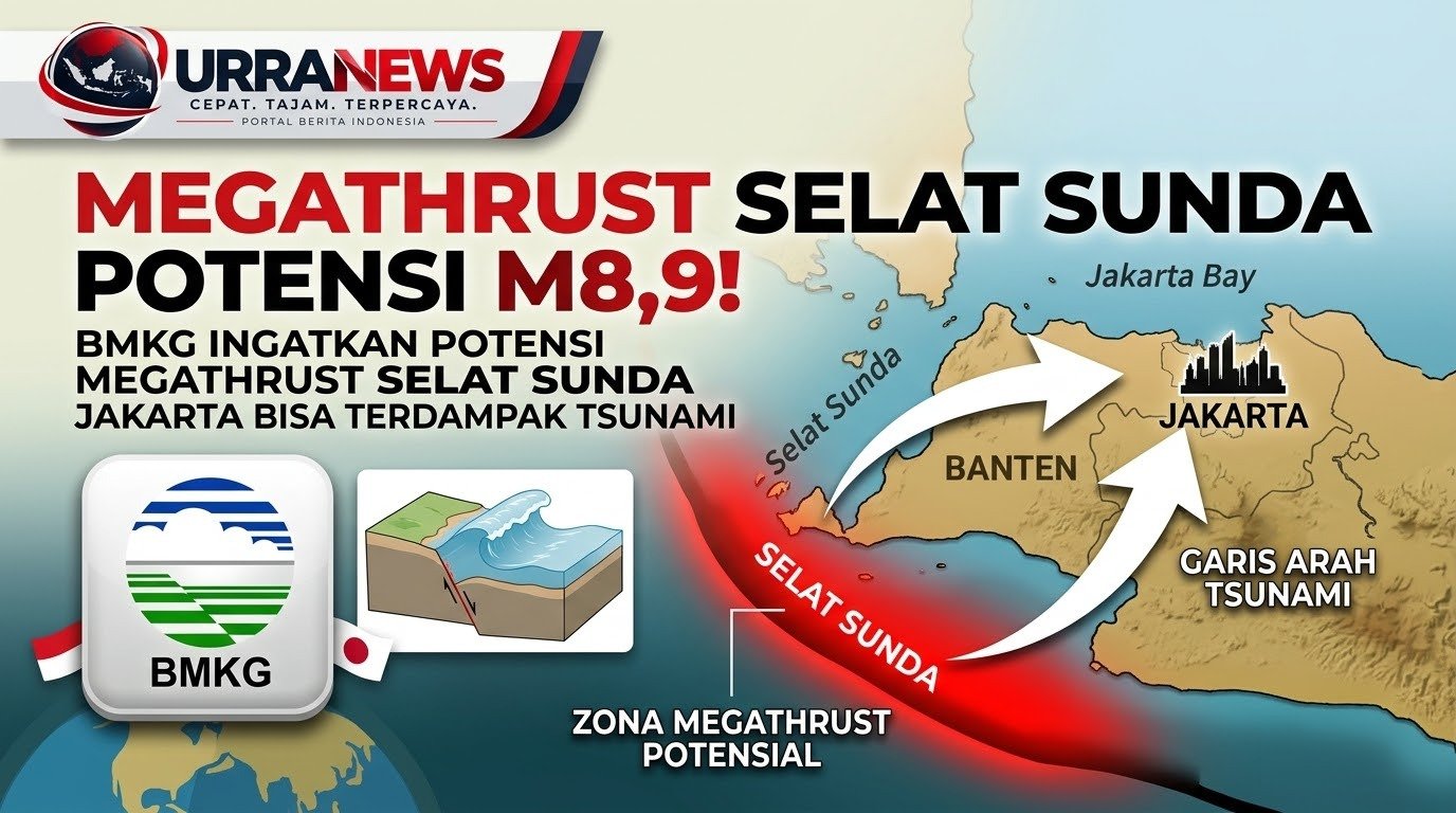 BMKG Ingatkan Potensi Megathrust Selat Sunda M8,9, Jakarta Bisa Terdampak Tsunami