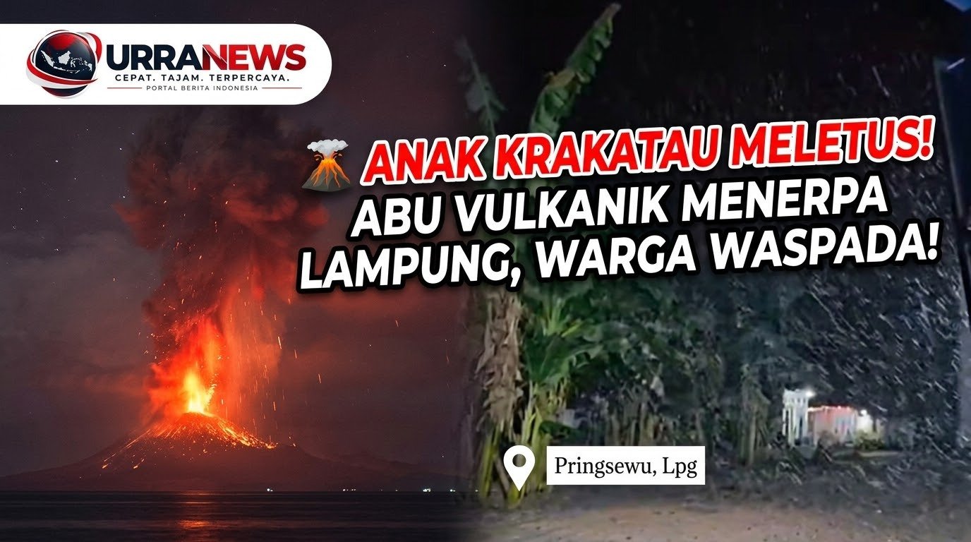 🌋 Abu Vulkanik Gunung Anak Krakatau Dilaporkan Berdampak di Sejumlah Wilayah Lampung, Warga Diminta Waspada