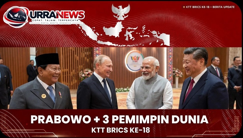 Momen Akrab Prabowo, Modi, Putin dan Xi di KTT BRICS ke-18
