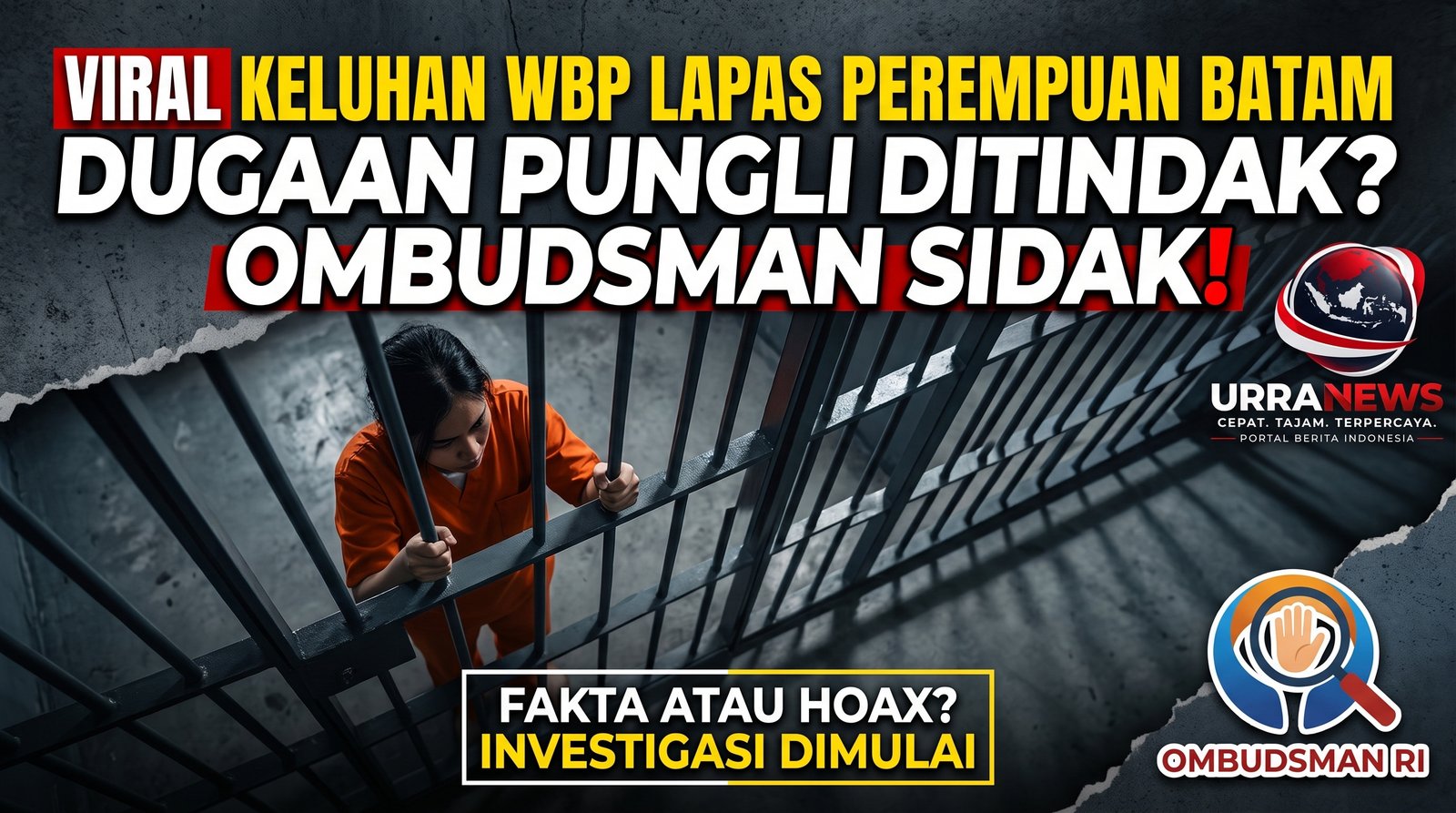 Dugaan Pungli di Lapas Perempuan Batam Disorot, Ombudsman Minta Tindakan Tegas