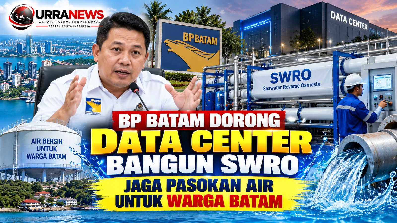 BP Batam Dorong Data Center Bangun SWRO, Jaga Pasokan Air untuk Warga Batam