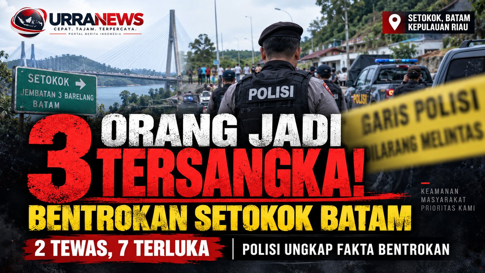 Polresta Barelang Ungkap Dua Perkara Bentrokan Setokok, Tiga Orang Jadi Tersangka