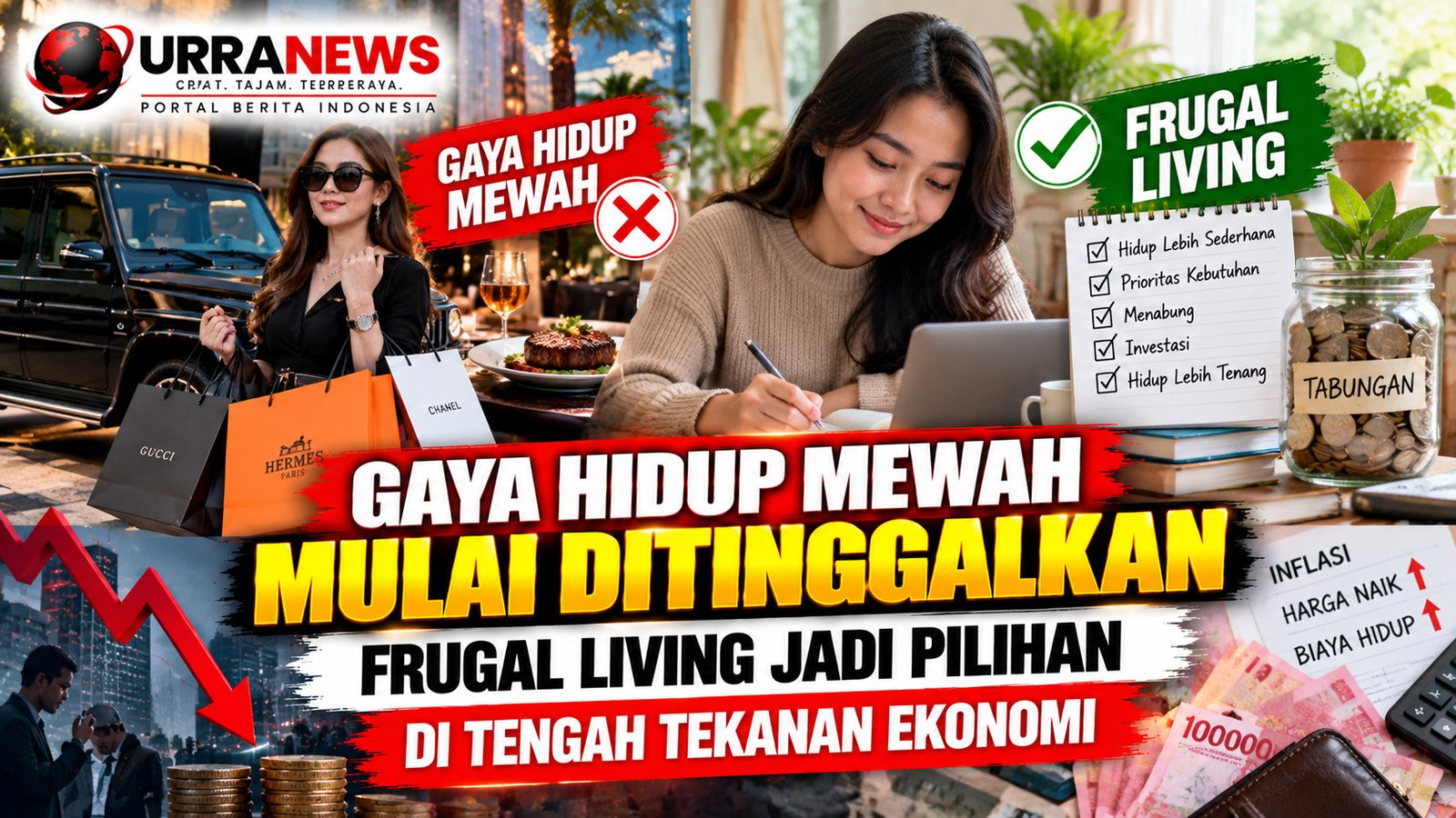 Gaya Hidup Mewah Mulai Ditinggalkan, Frugal Living Jadi Pilihan di Tengah Tekanan Ekonomi