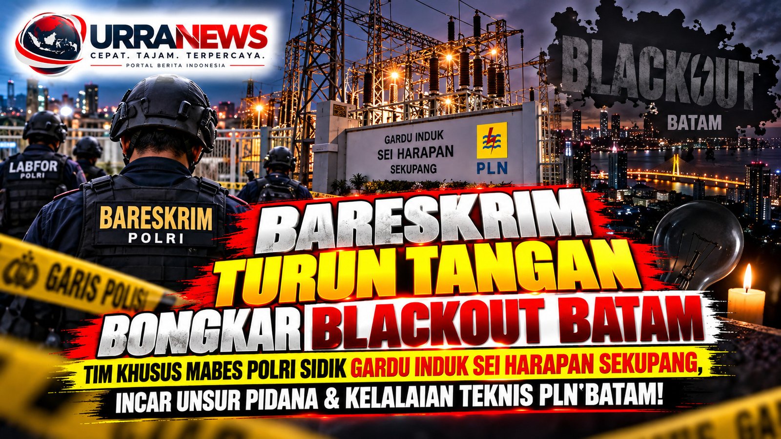 Blackout Hampir 18 Jam di Kepri, Penyebab dan Dugaan Unsur Pidana Didalami