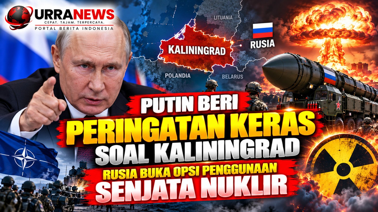 Putin Beri Peringatan Keras soal Kaliningrad, Rusia Buka Opsi Penggunaan Senjata Nuklir