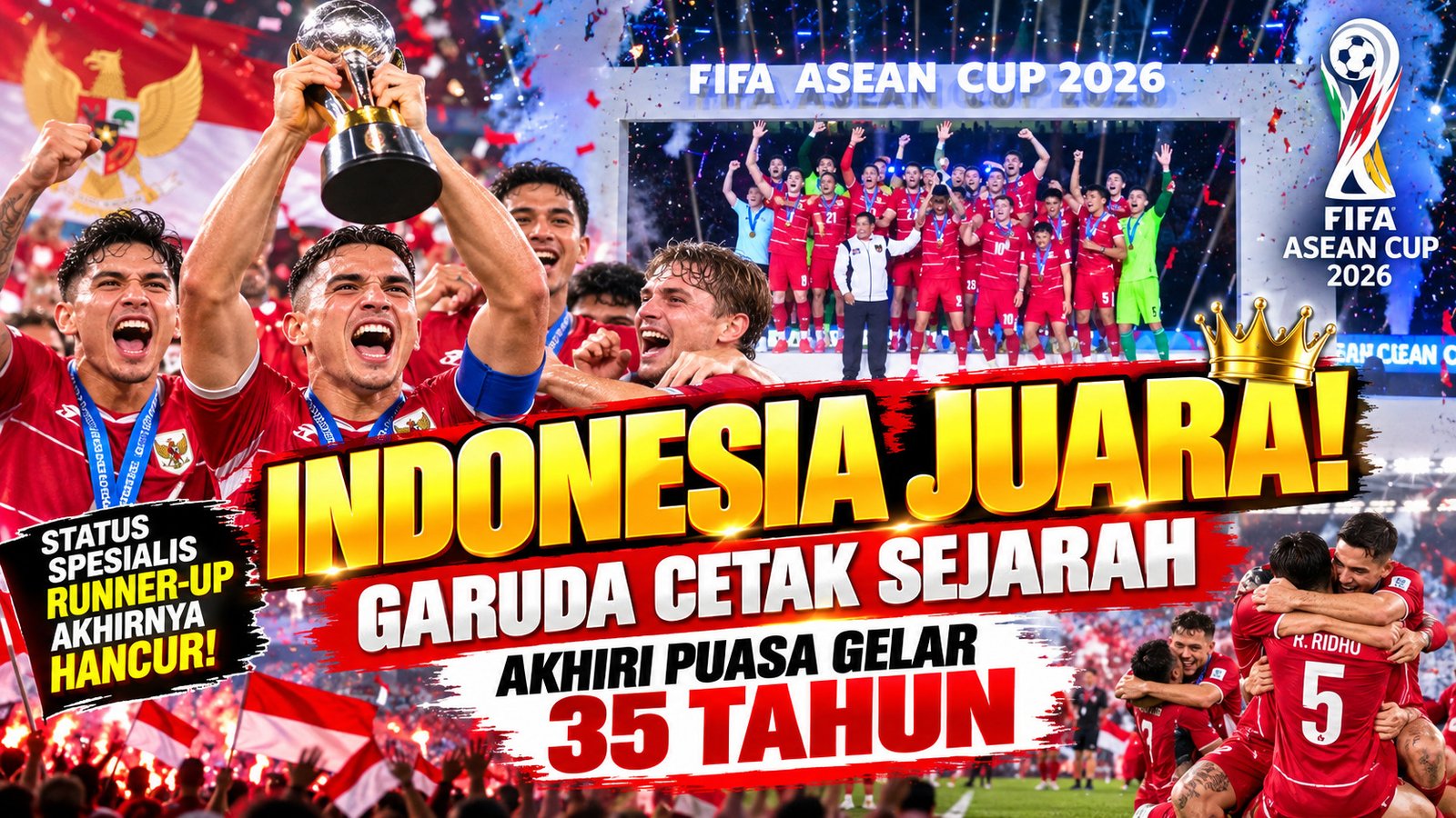 Indonesia Juara! Status Spesialis Runner-Up Akhirnya Hancur