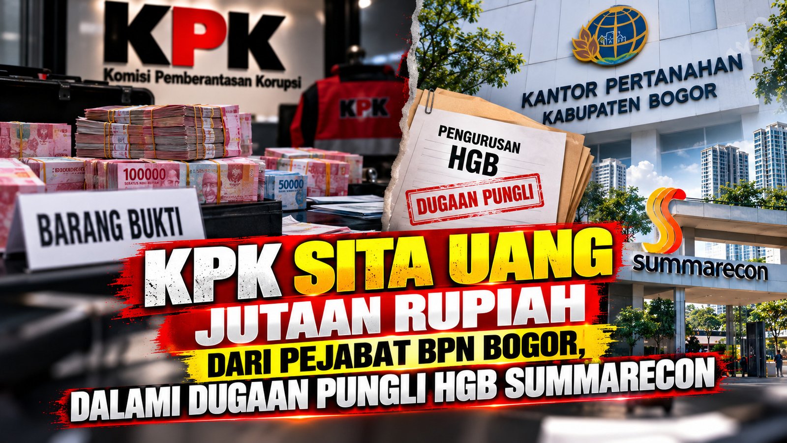 KPK Sita Uang Jutaan Rupiah dari Pejabat BPN Bogor, Dalami Dugaan Pungli HGB Summarecon