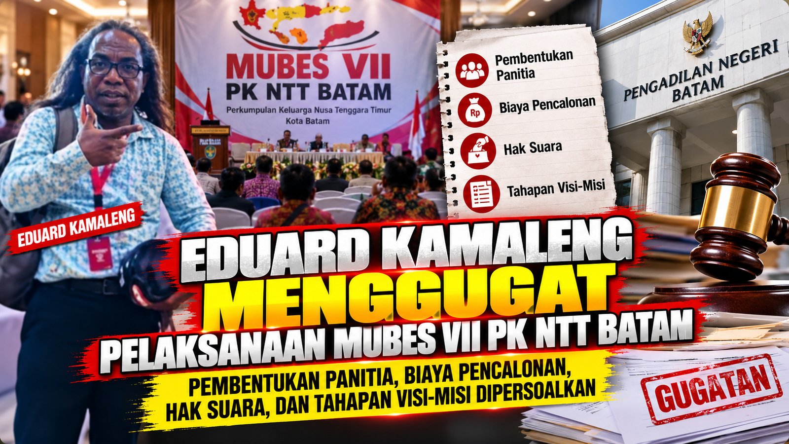 Hasil Mubes VII PK NTT Batam Digugat, Biaya Pencalonan Rp7,5 Juta Jadi Sorotan