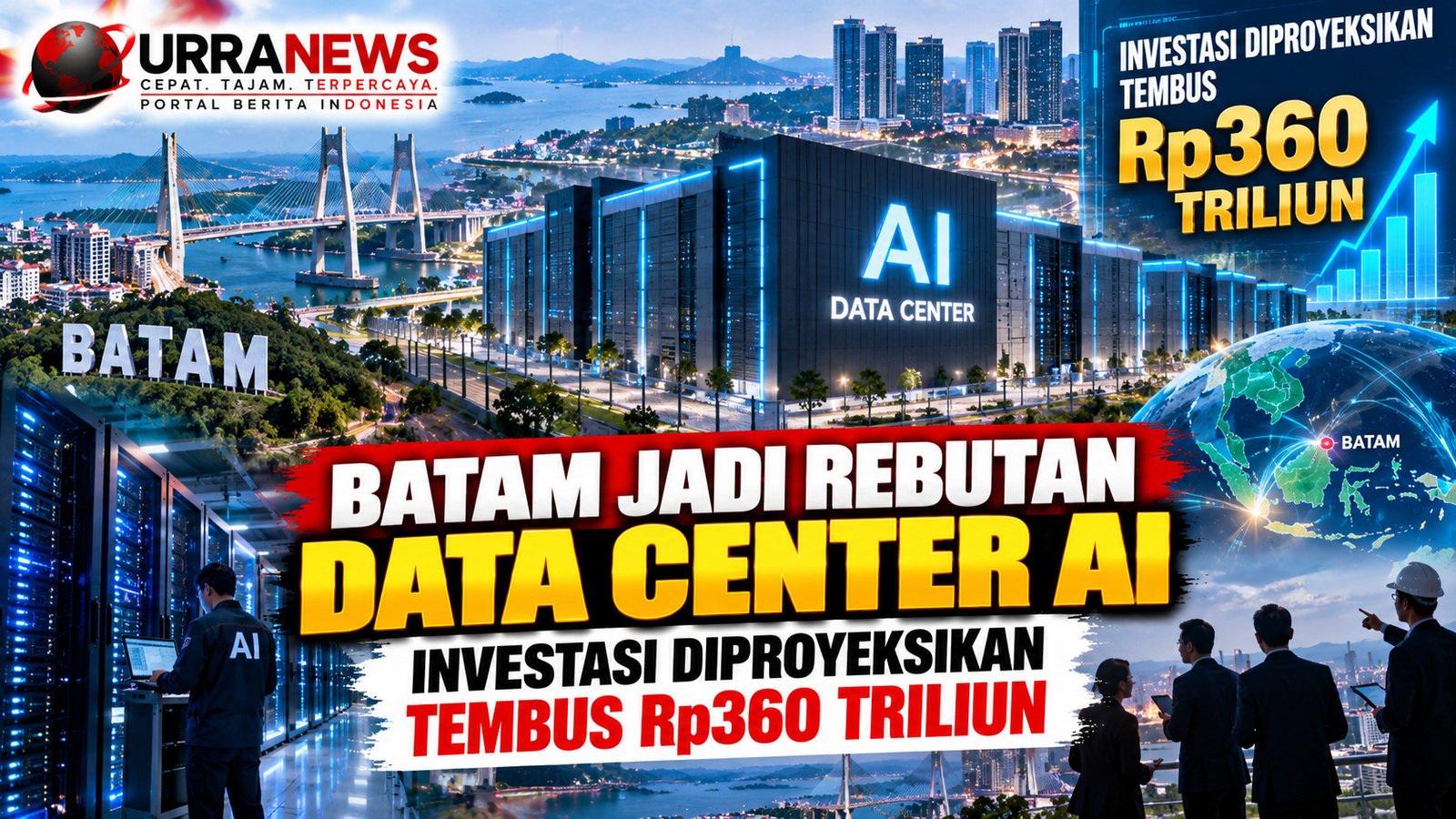 Batam Jadi Rebutan Data Center AI, Investasi Diproyeksikan Tembus Rp360 Triliun